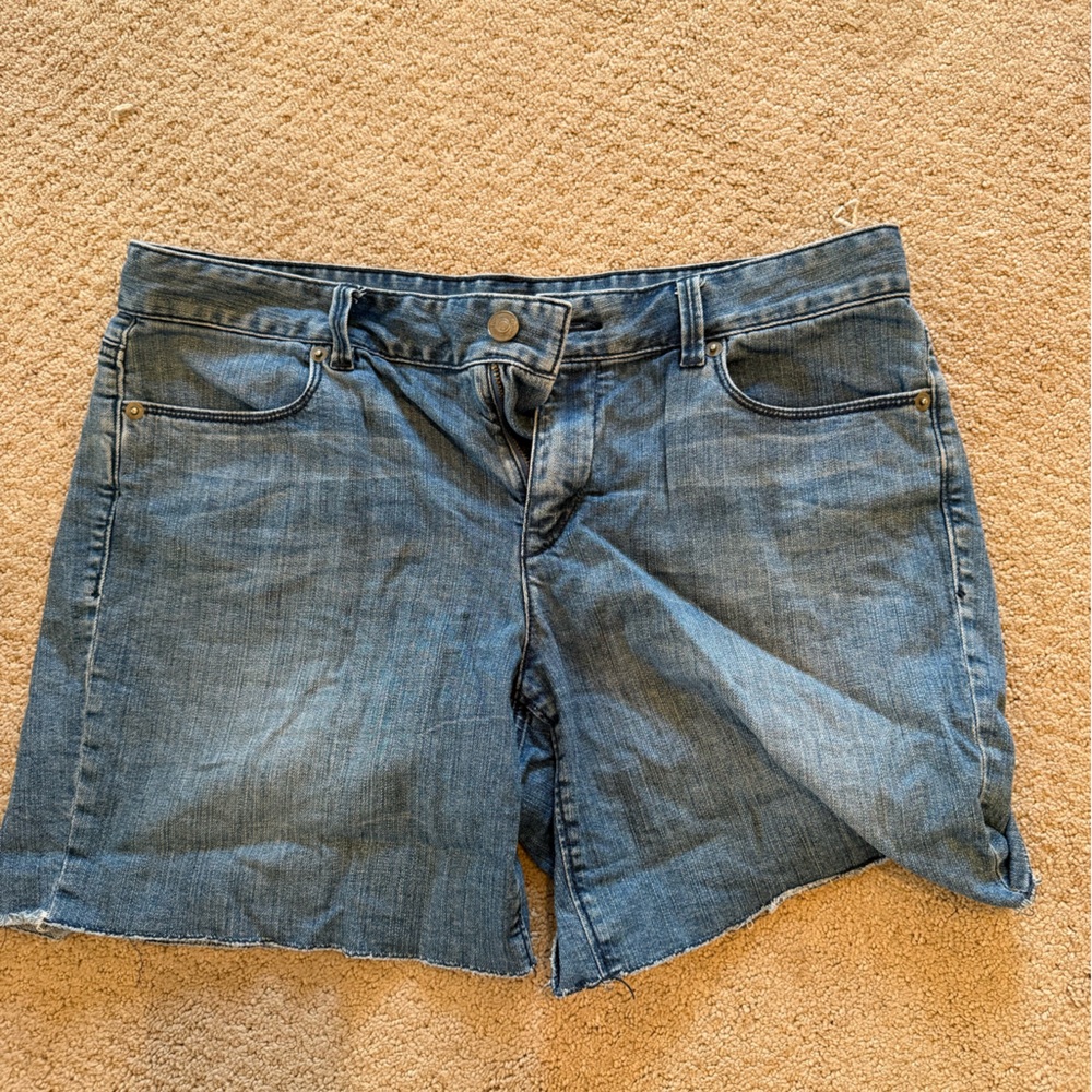 Ann Taylor Loft Denim Cutoff Jean Shorts - Classic Blue